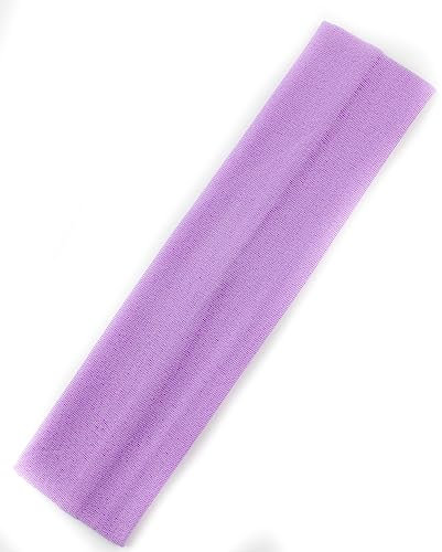 Mytoptrendz Stretchy Headband 5cm Wide Soft Fabric Kylie Hairband Bandeau Plain Girls Bandeau for School and Sports (Lilac)