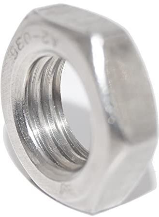 Sechskantmuttern M3,5 25 Stück niedrige Form DIN 439 A2 Edelstahl Muttern V2A Sechskant-Mutter