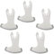 Ettonsun 5 Pcs Diamond Oscillating Tool Blades, Segment Swing Multitool Mortar Cutting Saw Blades for Grit Grout Removal & Soft Tile Cut