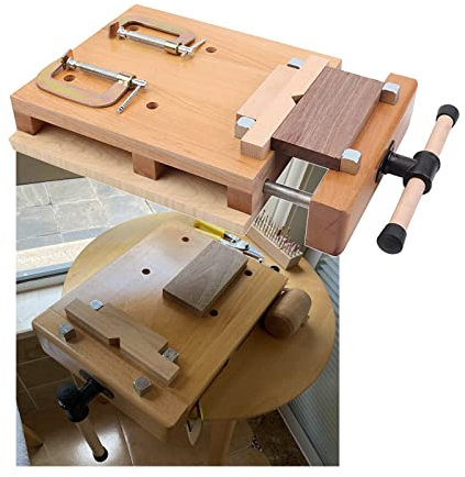 Holzbearbeitungs-Schraubstock, Schraubzwingen Für Die Werkbank, Schwerlast Massivholz Werkbank 500mm 600mm, Tischklemme Für Heimstudios, Holzbearbeitung Tischschraubstock ( Size : L 40cm W 30cm )