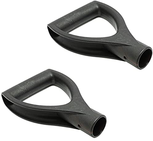 2 stücke D-förmige Stahlschaufel Griff Kunststoff Griff Schaufel Griff Ersatz Pik Gabeln, Schaufel D Griff Griff 34mm Innendurchmesser Kunststoff Spaten Graben Rakelwerkzeuge Schwarz