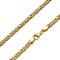 SchmuckForever Vergoldete 4mm Königskette 925 Silber massiv - Länge Wählbar Gold Vergoldet Collier Halskette oder Armband (22)