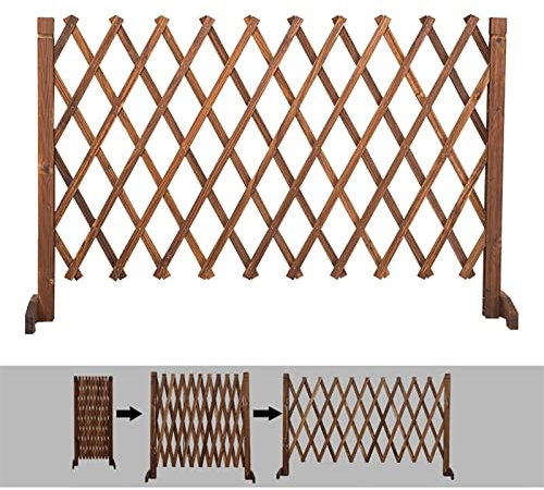 GUODDM Clôture Grillage Pliable - Treillis Jardin en Bois Extensible 160cm, Garde-Corps De Jardin De Décoration Murale, Plante Grimpante Brise-Vue Balcon, Convient pour Salon/hôtelclôture
