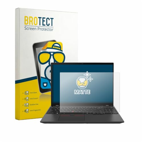 BROTECT Schutzfolie für Lenovo ThinkPad T16 Gen 1 16 | Entspiegelnder Displayschutz Made in Germany Matte Displayschutz-Folie Anti-Reflex Anti-Fingerprint Einfache Montage