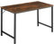 tectake® Schreibtisch, Computertisch, Bürotisch, PC Tisch, Möbel für Arbeitszimmer, Home Office, Büro, Kleiner Schreibtisch, Tischgestell mit Tischplatte - Industrial Holz dunkel, rustikal, 140 cm