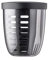 Mepal – Fruit & Veggie Pot Ellipse – Fruit Container – Ideal For Fruit and Vegetables On The Go – Fruit Box With Fork & Colander – 600 ml – Nordic Black