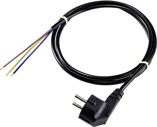 Sygonix SY-5043480 Strom Anschlusskabel Schwarz 3.00m
