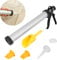 Mortar & Grouting Gun Set Pointing Grouting for Brick Paving Floors Wall Tile Gaps Cement Applicator Tool with Nozzles & Plunger
