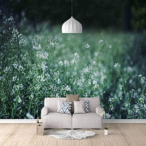 3D Schöne Wiese Wandtapete, Wohnzimmer, Schlafzimmer, Wandbild, Wandbild, Abnehmbarer Aufkleber, Heimdekoration – Für Restaurant, Hotels, Moderne Wohnzimmer, Heimdekorat 300 (Breite) x 210 (Höhe) cm