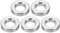 PATIKIL M8 Espaciadores de Aluminio, 5pcs Separador Redondo de Metal Espaciadores Metálicos de Aleación de Aluminio para 5/16 o M8 Tornillo Pernos, 8.2x16x4mm (ID*OD*Esp.)