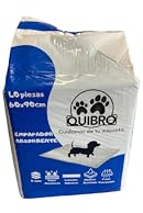 QUIBROPETS Empapadores Desechables para Perros 60x90 - Alfombrillas higiénicas para Entrenamiento de Mascotas - Atrayente de Micciones - 40 Unidades.