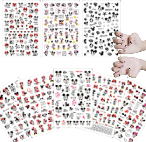 Nagelsticker 8 Blätter,Nagelaufkleber Selbstklebend,Nail Sticker,Nagelsticker Diy,Nagelsticker Kinder,DIY Nagel Stickers,Nagelaufkleber für Frauen und Mädchen,Maniküre Dekoration