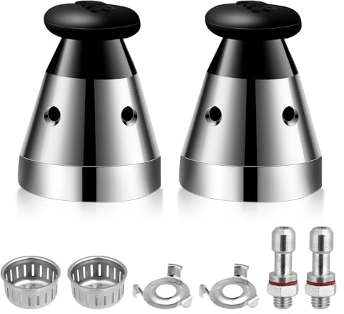 2 Pack Pressure Cooker Valve Replacemen, 80 KPA Universal Parts Pressure Cooker Weight Accessories with Exhaust Rod Anti-Blocking, Pressure Cooker Jigger Valve for Weight Pressure Control