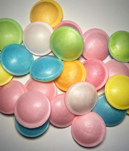 Flying saucers x100 multi coloured filled with serbert