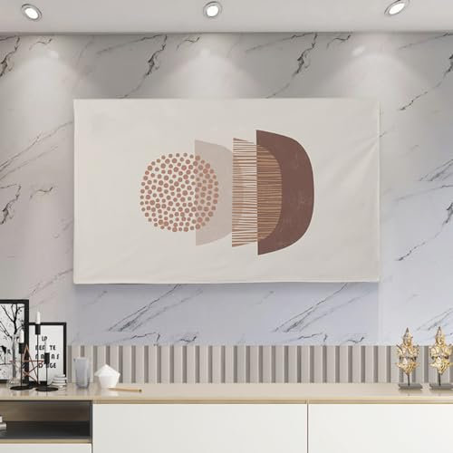 VUT 32-75 Inches TV Cover, Painting Pattern Television Cloth Modern Art Wall-Mounted Dustproof Screen Protector (Size:30-32in(76x48cm), Color:C)