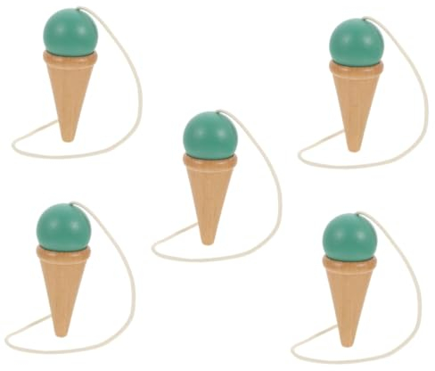 UPKOCH 5St Geschicklichkeitsball Kendama-Spielzeug Spielzeug werfen kinderspielzeug Kinder holzspielzeug Spielzeug für Kleinkinder lustige Kendama interessante Kendama hölzern Tissue-Box