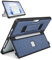SSSGRGB - Custodia per Microsoft Surface Pro 11/10/9/8 da 13, con copertura stent, cinghia da polso, custodia robusta all-in-one, compatibile con tastiere di tipo cover, blu navy
