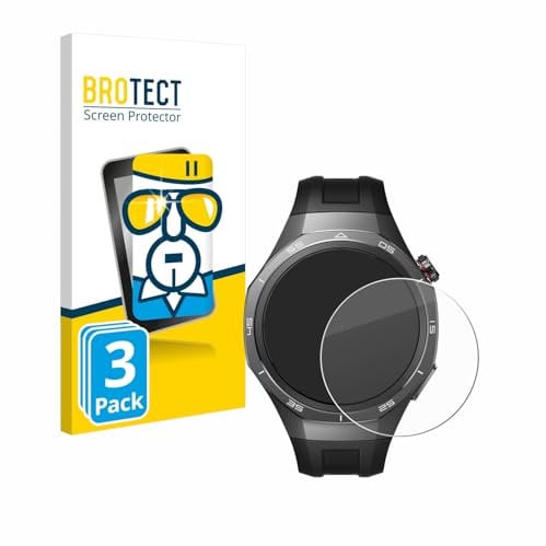 brotect Tempered Glass Screen Protector compatible with Huawei Watch GT 5 Pro (46 mm) (3 Pack) 9H