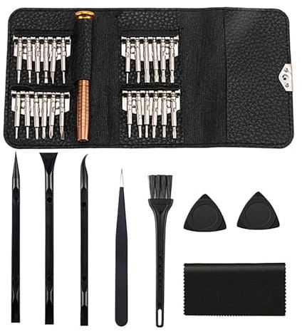 Jeu de tournevis de précision 25 en 1, kit d'outils de réparation pour ordinateur portable, outils de réparation de téléphone, kit de maintenance informatique, outil de réparation de lunettes, kit de