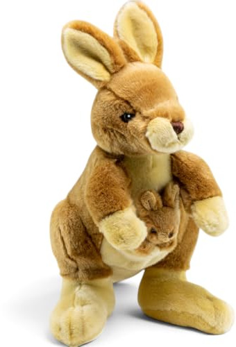 Carl Dick Känguru mit Baby ca. 38cm Plüschtier, Stofftier, Kuscheltier 3647