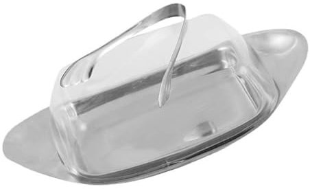 Mantequillera Caja de mantequilla de acero inoxidable, caja de mantequilla, caja de conservación, plato de conservación de mantequilla, plato de queso, plato de comida for mantequilla Mantequera