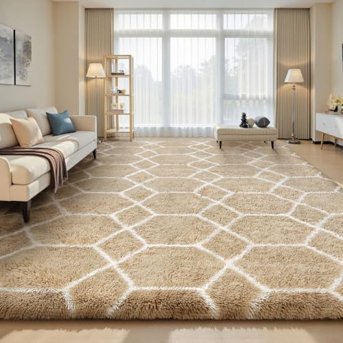 Sour Lemon Hochflor Teppich Grau Carpet Wohnzimmer 120x160 Waschbar Anti-Rutsch Extra Große Teppiche Schlafzimmer Flauschige Moderne Teppiche Matte Teppichen für Schlafzimmer Kinderzimmer