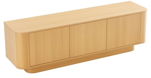Riess Ambiente Modernes TV Board Valhalla Wood - 160 cm - Natur Eichenholz Lowboard mit Stauraum Sideboard