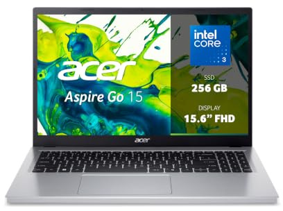 Acer Aspire Go 15 | PC Portable | 15.6 FHD 60 Hz | Intel Core 3 N355 | 8 GB DDR5 RAM | 256 GB SSD | Intel Graphics | Windows 11 Home | Clavier FR AZERTY | Alimentation non incluse | AG15-32P-33T8