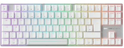 CHERRY XTRFY MX 8.2 Pro TMR Wireless - Magnetic Mechanical TKL Gaming Keyboard, Customizable CHERRY MK CRYSTAL TMR Switches, PBT, Hot-Swap, RapidTrigger, SnapKey/SOCD, 8KHz, UK Layout QWERTY, White