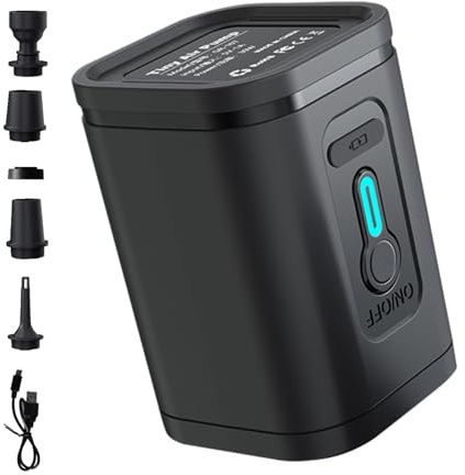 Pompe à air rechargeable – Gonfleur électrique pour ballons, mini sac de rangement sous vide | Pompe d'aspiration d'air portable Gonflage et dégonflage rapides, design compact léger, voyage et maison