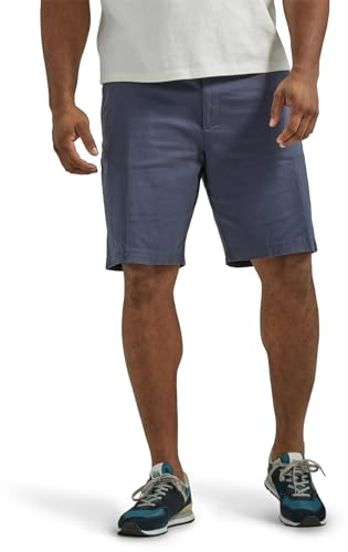 Lee Men's Extreme Motion Flat Front Short Navy 42