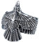 PAMTIER Herren Edelstahl Jahrgang Fliegend Adler Ring Band Falke Tier Entwurf Silber Größe 70 (22.3)