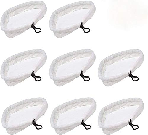 Wuudi Set di 8 panni in microfibra ultrafine universale triangolo lavabile in lavatrice a vapore panno di ricambio panno per la pulizia Pad panno