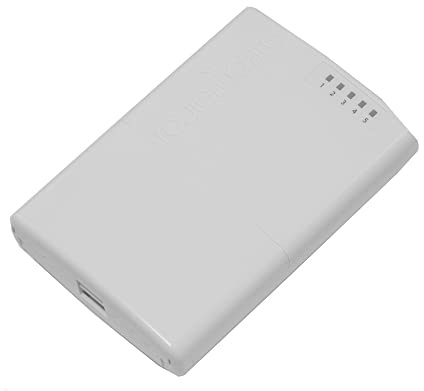 MikroTik PowerBox QCA9531 650 MHz CPU 64MB RAM 5 Router Mini-PCI WLAN 0,1 Gbps 5-Port Ethernet Power over USB RJ-45 Außenbereich