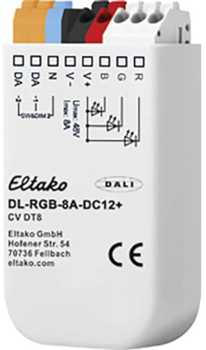 Eltako DALI-LED-Dimmer 8A RGB DL-RGB-8A-DC12+