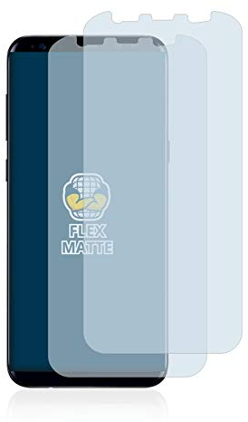brotect Protection Intégrale 3D Incurvé Matte pour Samsung Galaxy S8 Plus (2 Pièces) - Couverture Complète, Film Protection Écran