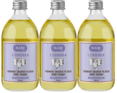 MAMI Milano L'Essenza, Profuma Bucato per Lavatrice, Confezione da 3x500ml - Nuvola di Cotone