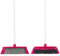 Kleeneze KL076113EU7 Escoba 2 en 1 con mango de 130 cm, cerdas suaves y barrera de espuma, perfecto para limpiar el pelo de mascotas y el polvo, plástico