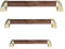 GJHW Haltegriff Holz Badewanne, Wandgriff Duschgriff für Bad Badewanne, Sicherheitsgriffe für Senioren/Kinder, Wandhaltegriff Wandmontage für sicheren Halt im BadBlack Peach Wood-40cm 15.7in