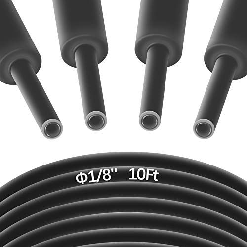 Pointool Wire Heat Shrink Tubing-1/8 Heat Shrink Tube Wire Shrink Wrap Electrical Waterproof Automotive Marine Heat Shrink Wrap Tubing Assortment with Adhesive Lined for Wires, Length 10Ft