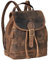 STILORD 'Allison' Rucksack Damen Modern Leder Vintage Daypack Klein Cityrucksack Rucksackhandtasche für Shopping Arbeit Reisen Echtleder, Farbe:calais - braun