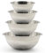 Set of 4 Premium Stainless Steel Mixing Bowls - Sizes 1.2L, 2.3L, 4L & 6.5L - Nesting for Space Saving Storage, Ideal for Cooking, Baking, Prepping.