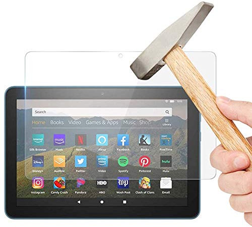 2X Display Film for Amazon HD8 and HD 8 Plus 8 Inch Tablet Screen Protector Protective