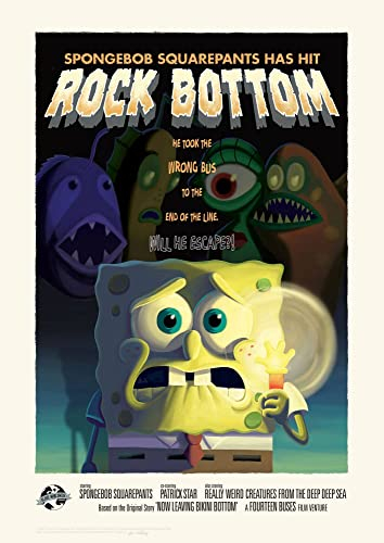 FaNaTtik Spongebob Schwammkopf Kunstdruck Limited Edition 42 x 30 cm
