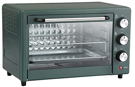 forno Mini Forno Forno elettrico domestico multifunzionale 20L Macchina per il pane di grande capacità 35~250°C Controllo della temperatura Timer da 60 minuti Utensili da cucina Forni alogeni verdi