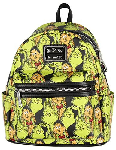 Dr. Seuss GRINCH und MAX Alloverprint Kunstleder Mini Rucksack, Grinch, Einheitsgröße