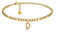 GD GOOD.designs Fußkettchen Gold mit Buchstaben D wasserfest mit 18K Vergoldung I Fussbändchen für Damen verstellbar aus Edelstahl (Buchstabe D) - Valentinstag - Geschenk für Sie