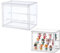 Siyecioa Schaukasten Vitrine, Acryl Vitrine, Glasvitrine, Vitrine Klein mit Tür Für Action Figuren Spielzeug, MiniFiguren, Sammelfiguren, Selbstmontage mit 2 Schicht (27cm×18cm×21cm)