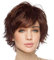 HAIRCUBE Pixie Cut Perücke Menschenhaar Perücken für Frauen Hübsches kurzes Haar mit Bangs Natürliche Menschenhaar Perücke (Braunrot)