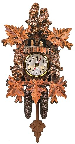 IMIKEYA Pendel Wanduhr Für Wohnzimmer Vintage Dekorative Home Uhr Vogel Form